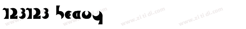 123123 Heavy字体转换